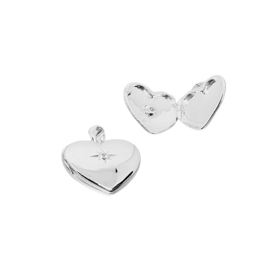 Relicario de corazón con estrella