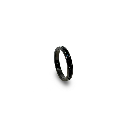 Anillo churumbela negro
