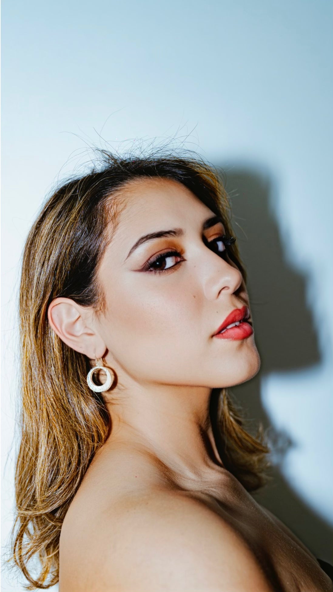 Aretes aro texturas líneas