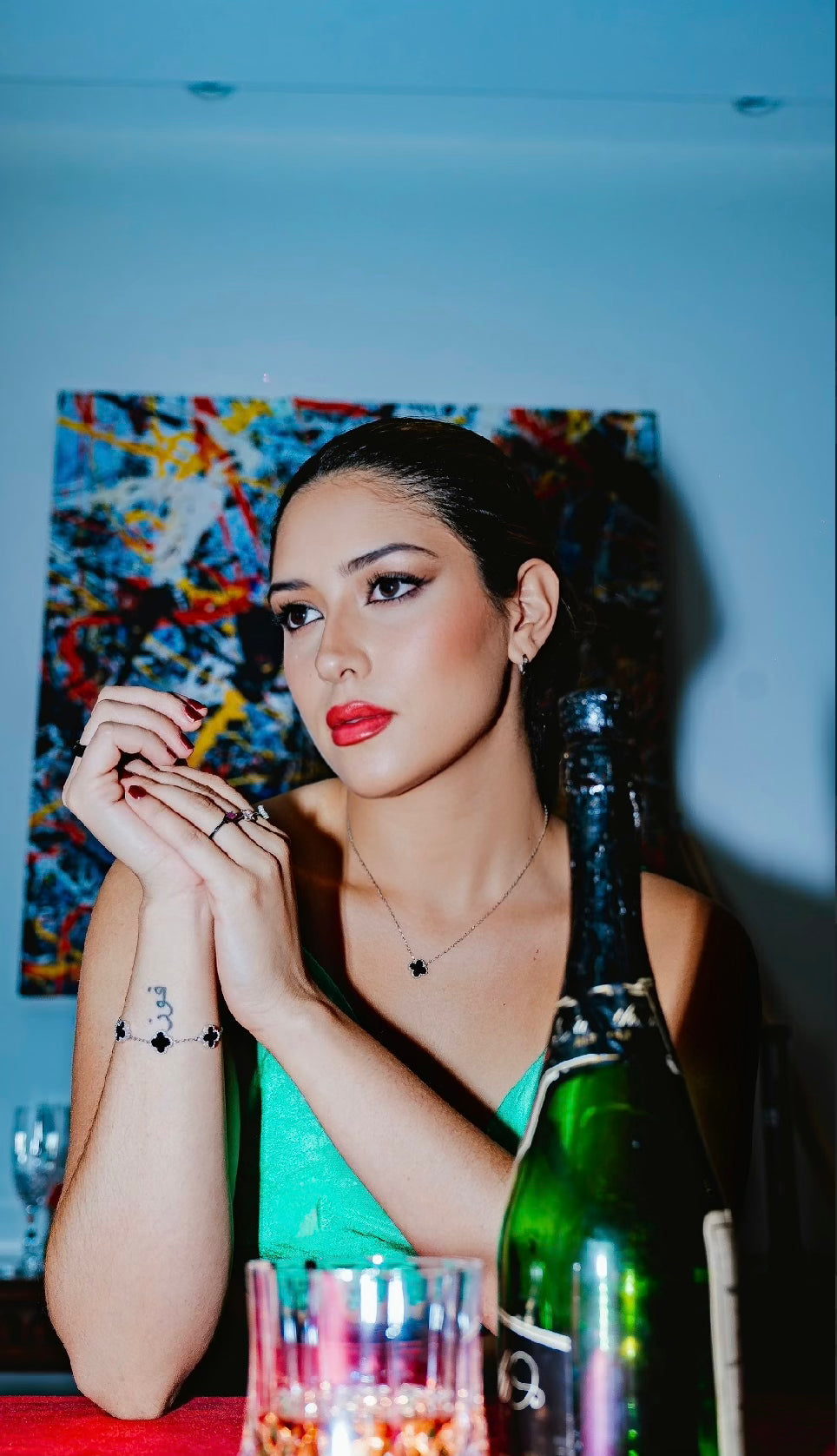 Pulsera trébol triple