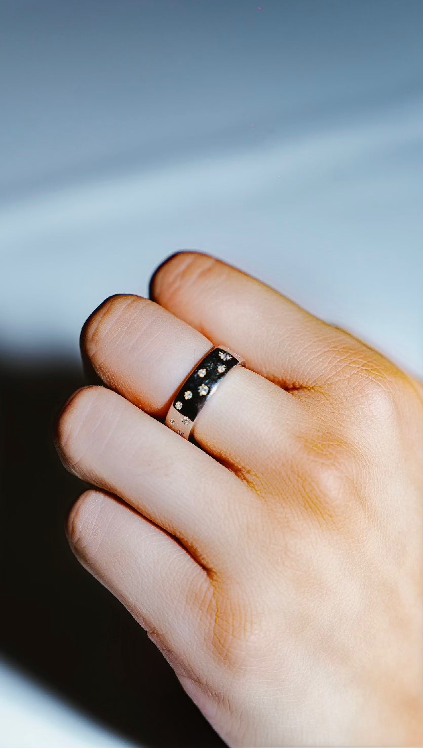 Anillo chunky estrellas