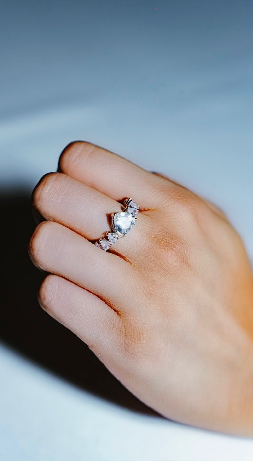 Anillo corazón princess