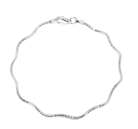 Pulsera ondulada diamantada