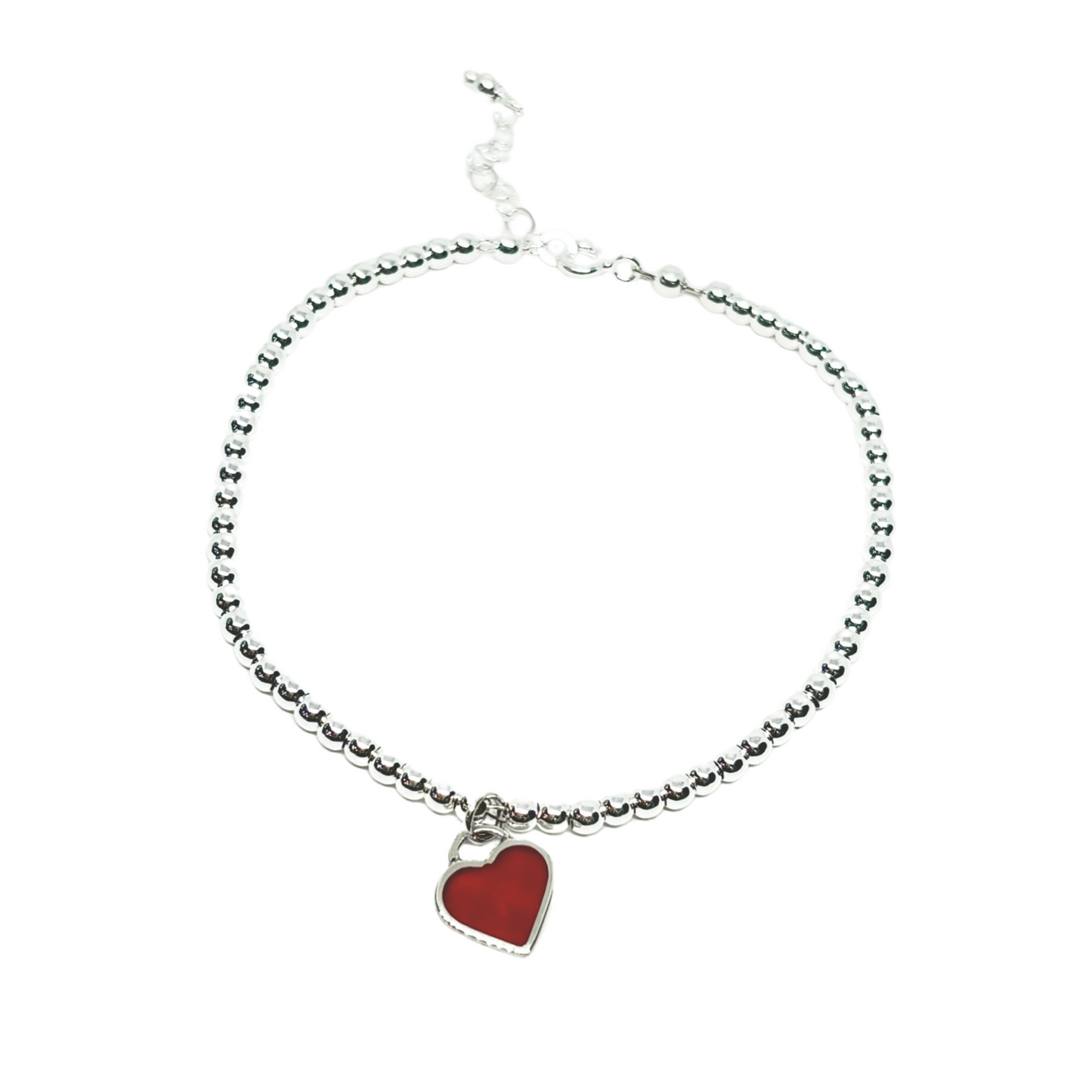 Pulsera esfera lisa corazón