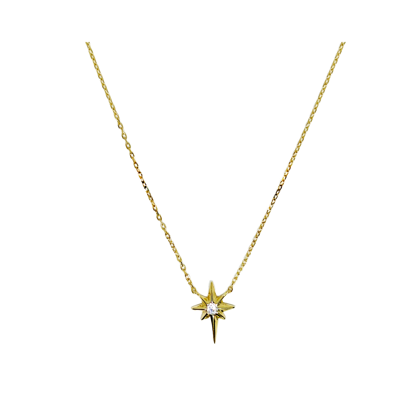 Gargantilla estrella dorado