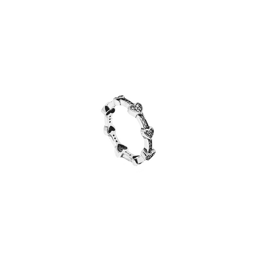 Anillo corazones línea