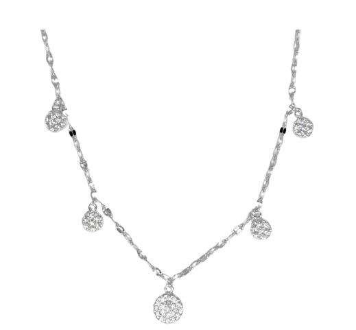 Gargantilla círculos pavé