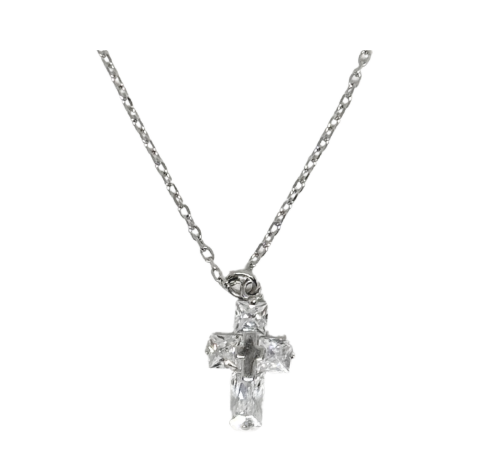 Gargantilla cruz cristal